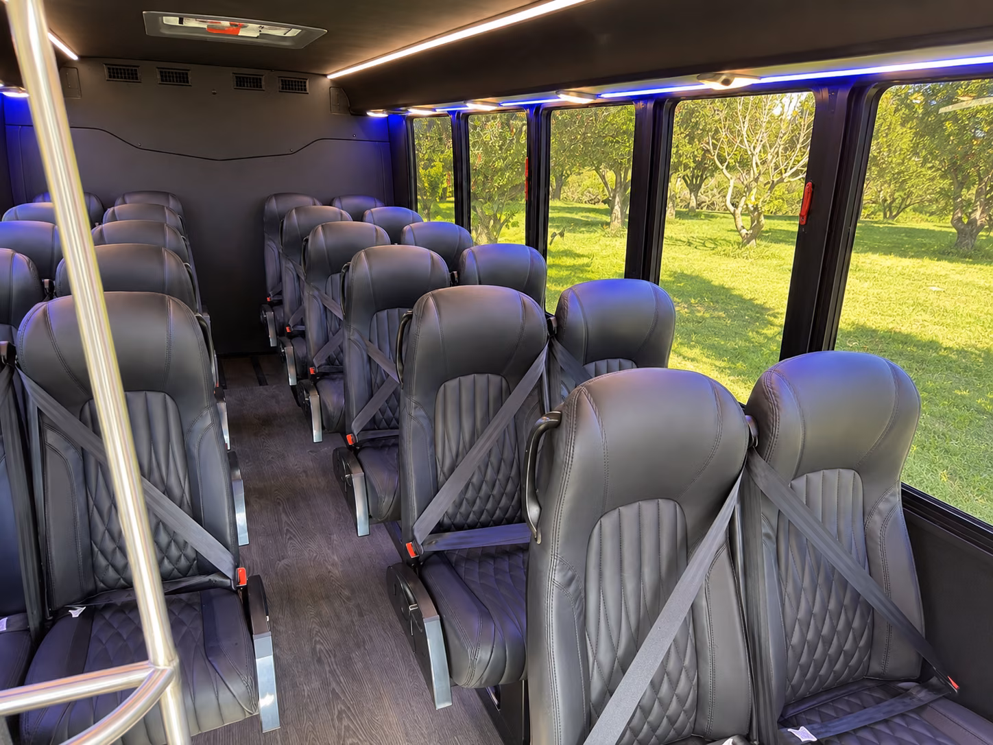 rock hill 15 passenger minibus inside