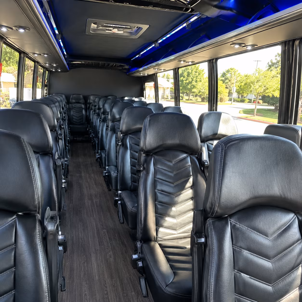 rock hill 30 passenger minibus inside