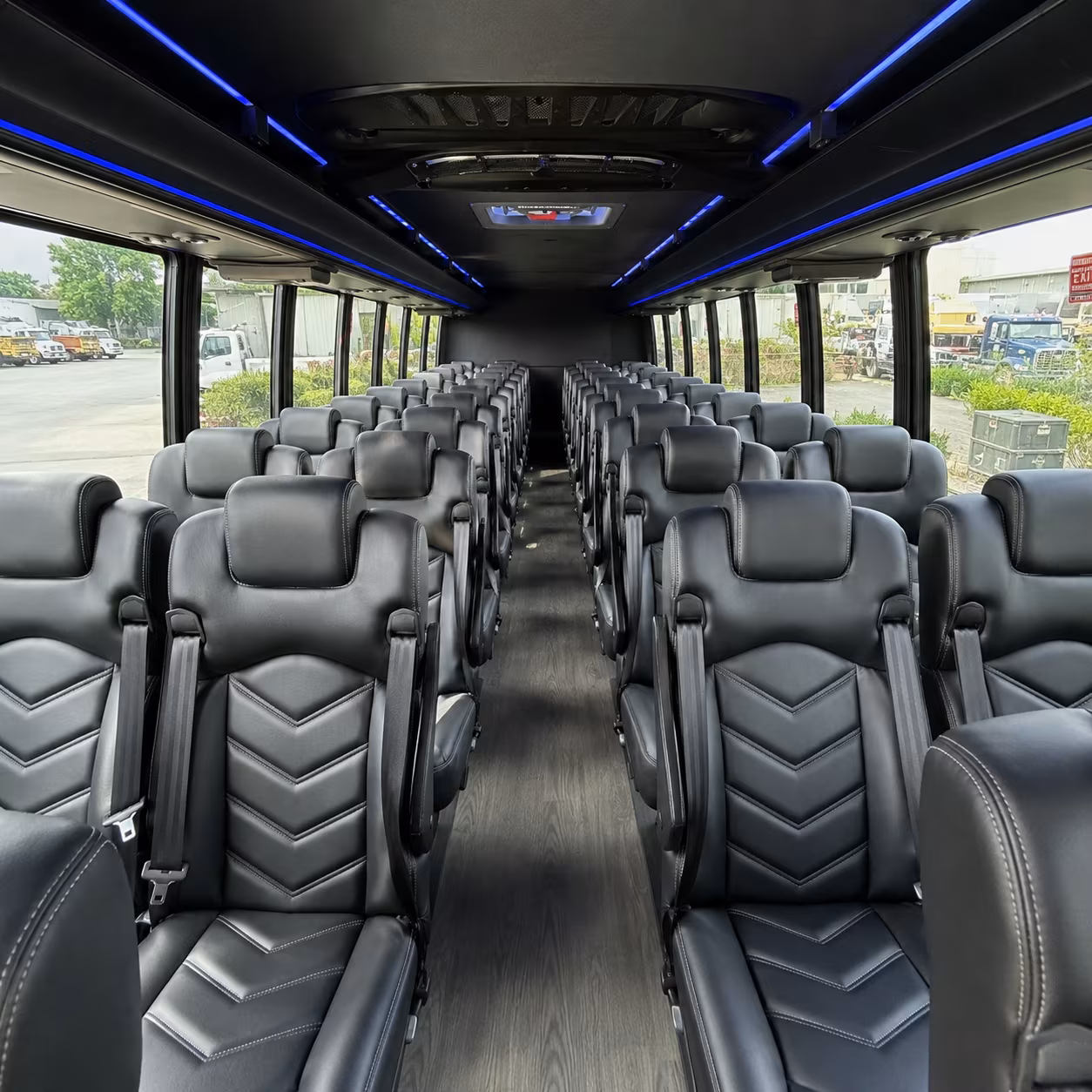 rock hill 35 passenger minibus inside