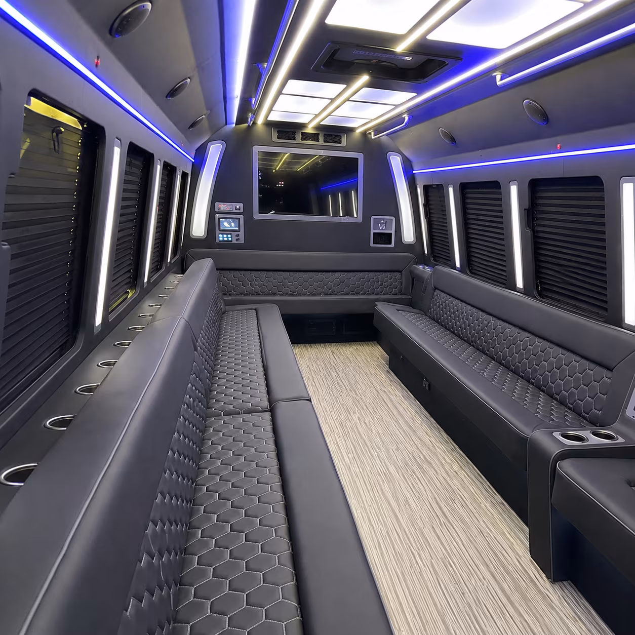 rock hill party bus interior
